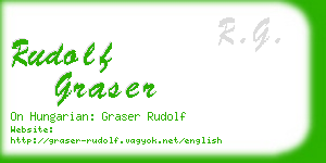 rudolf graser business card